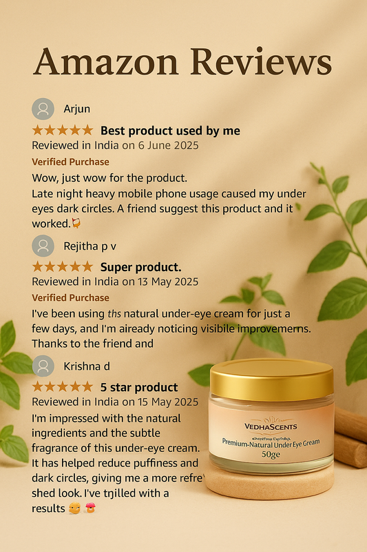 Vedhascents Premium Natural Under Eye Cream - 50g