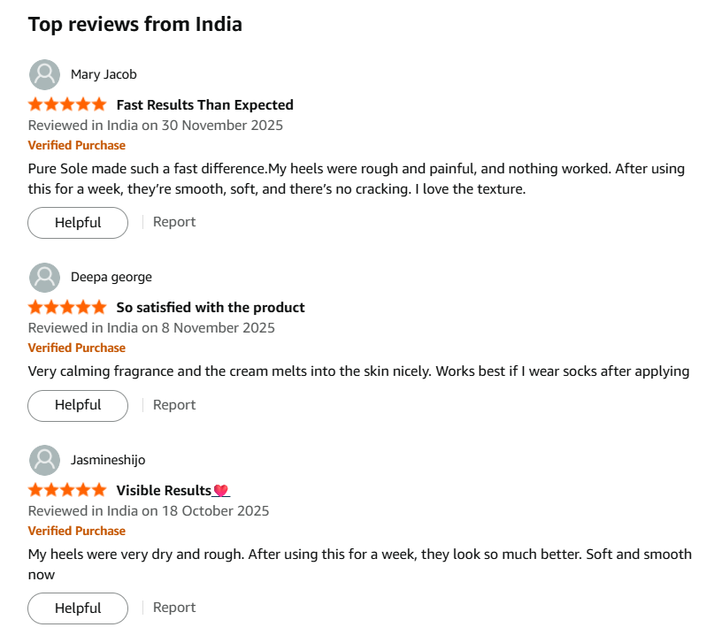 VedhaScents Pure Sole Premium Natural Foot Cream|Ayurvedic Cream for Cracked Heels, Dry Feet & Rough Skin Repair | Deep Moisturizing Heel Softening Cream With Natural Ingredients for Intense Hydration, Healing & Smooth Feet (50g)